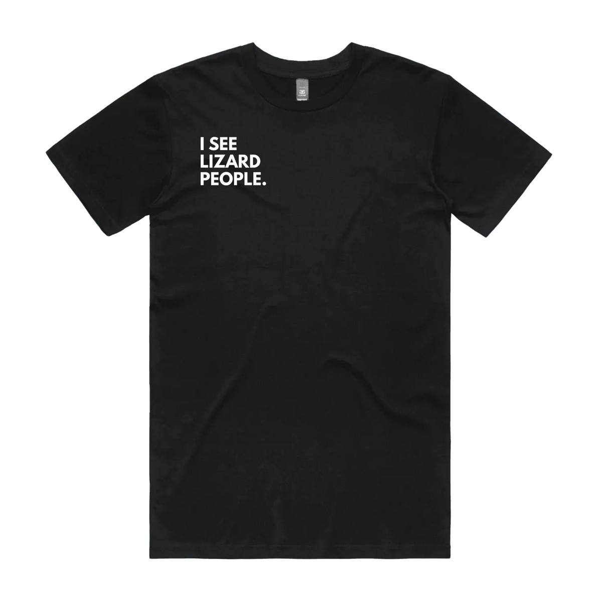 Men's Black – I SEE LIZARD PEOPLE.™ Statement T-Shirt