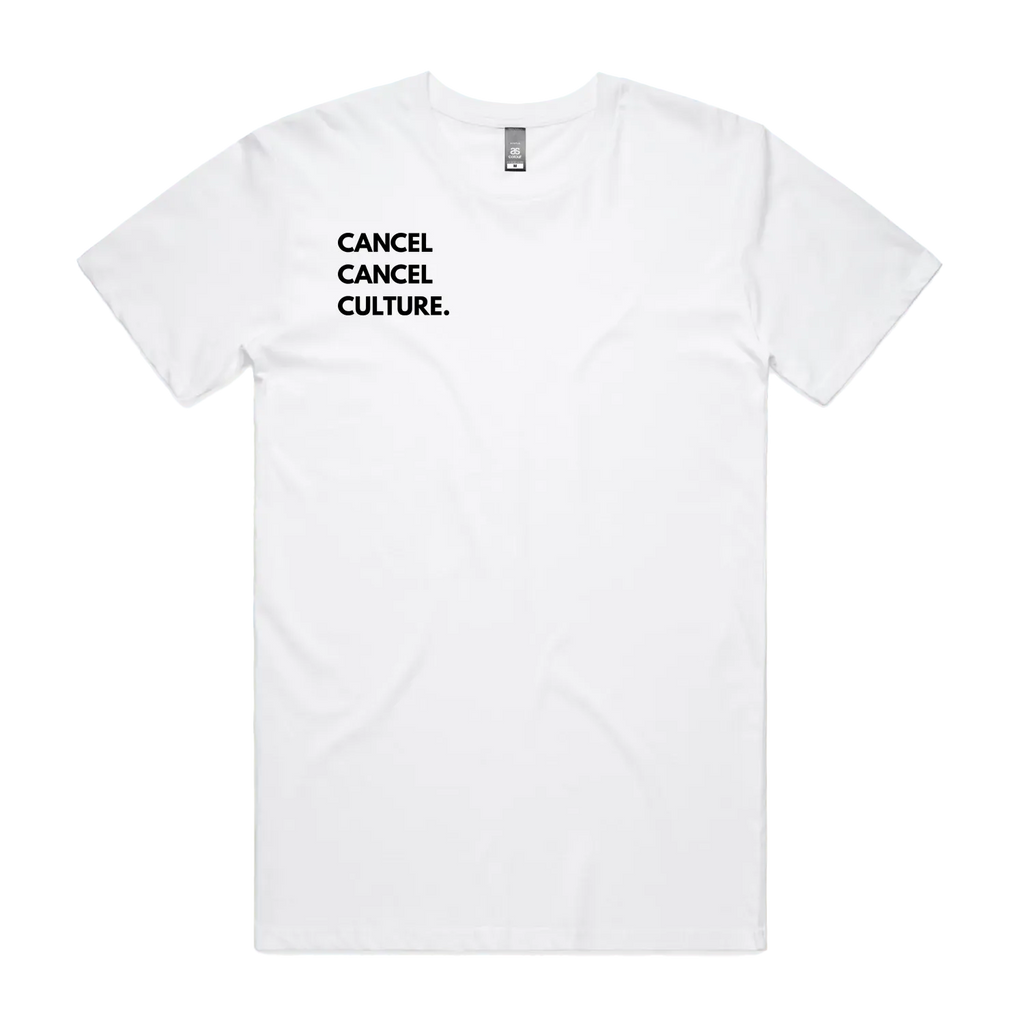 Men's White – CANCEL CANCEL CULTURE.™ Statement T-Shirt