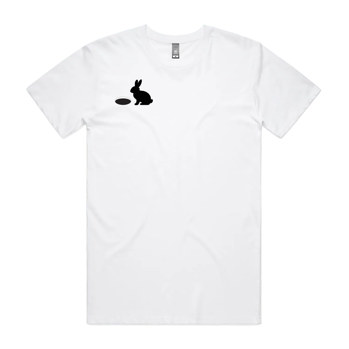 Men's White – DOWN THE RABBIT HOLE.™ Statement T-Shirt