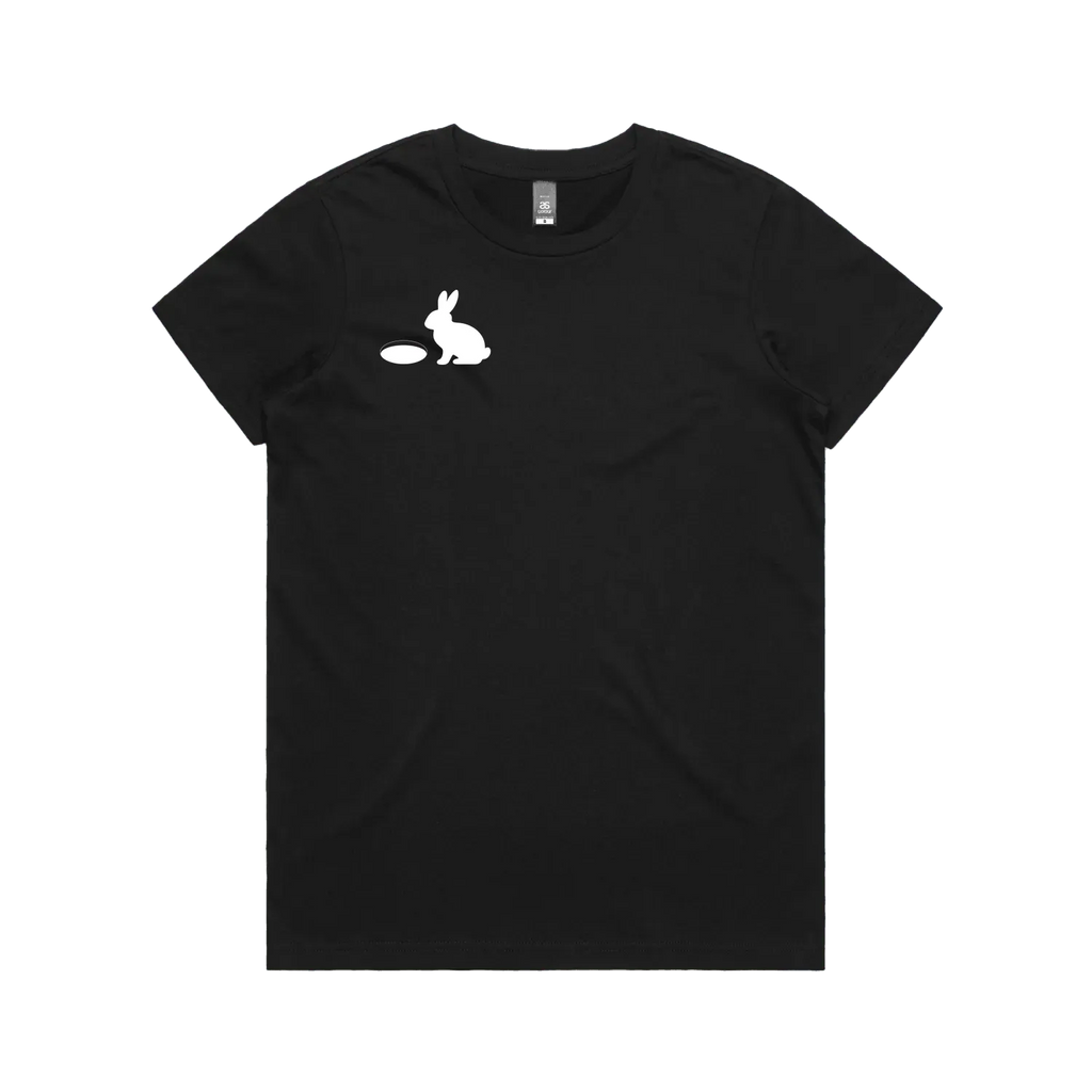 Women's Black – DOWN THE RABBIT HOLE.™ Statement T-Shirt