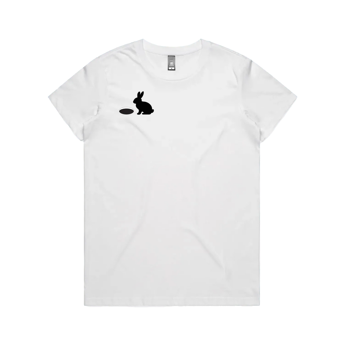 Women's White – DOWN THE RABBIT HOLE.™ Statement T-Shirt